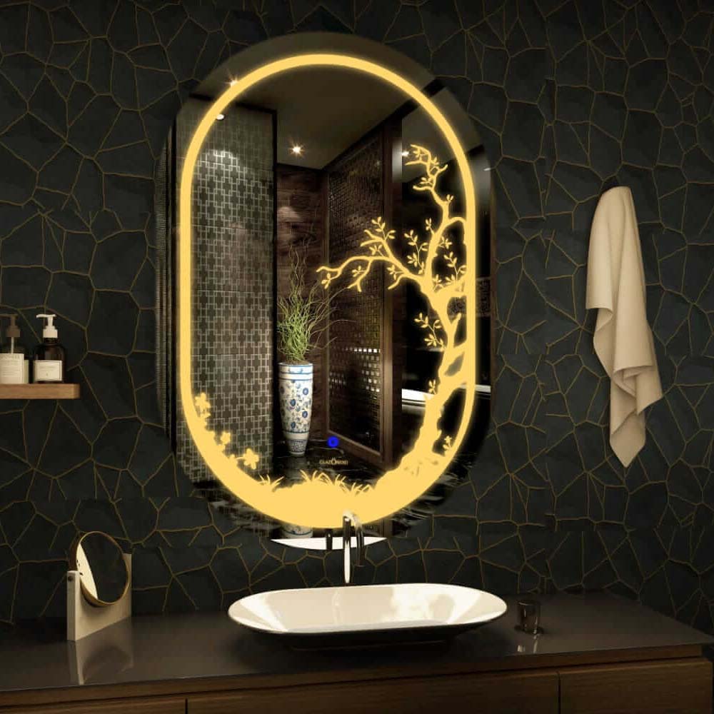 Smart Touch LED Oval Mirror MA-142